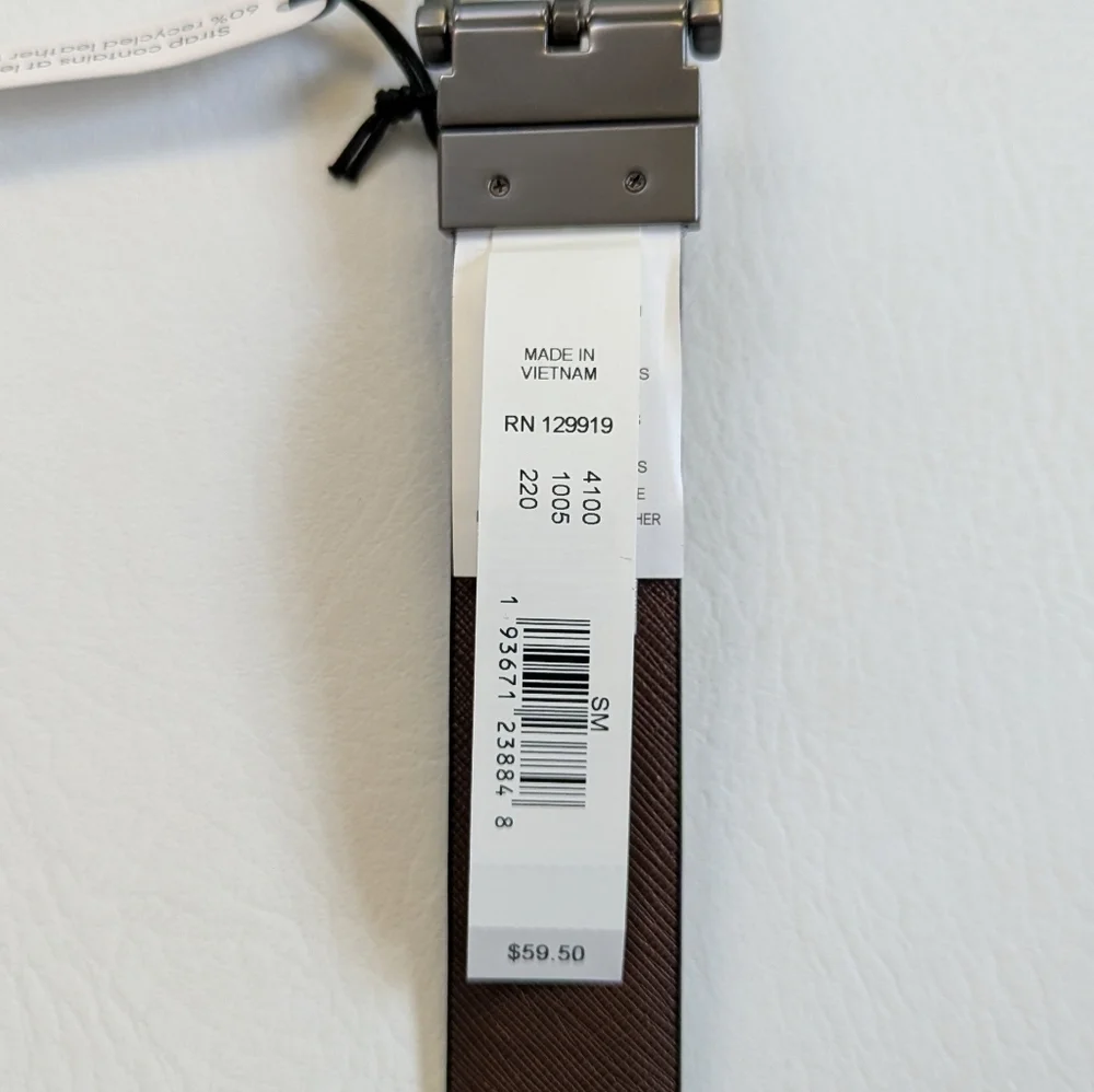 BNWT Calvin Klein Men's Reversible Belt Black Brown Size Small